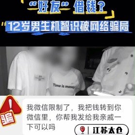12岁小孩哥机智识破网络诈骗获点赞