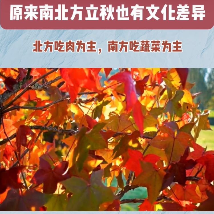 原来立秋也有南北差异呀