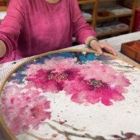 常德女子撒麻成画坚持31年