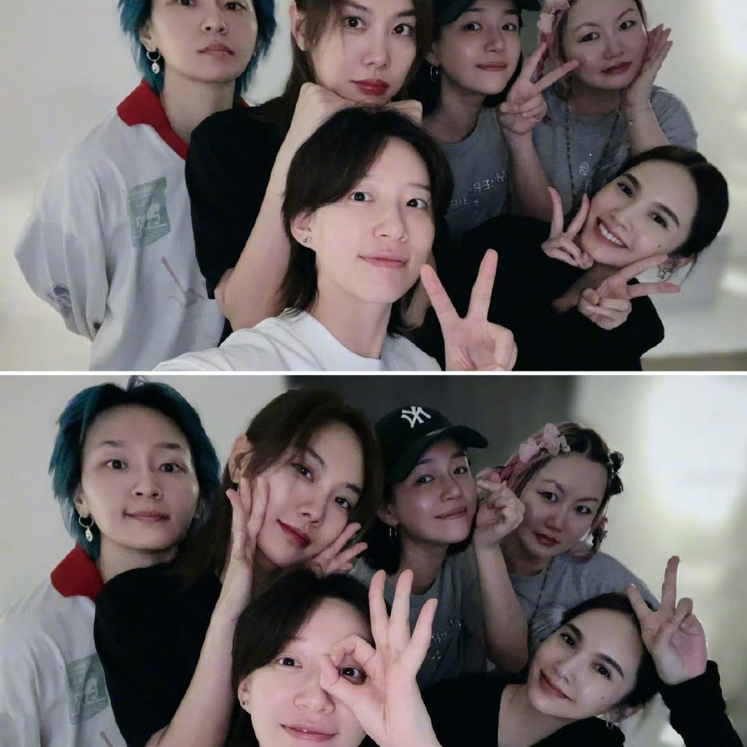 杨丞琳晒与周笔畅王霏霏陈妍希合照