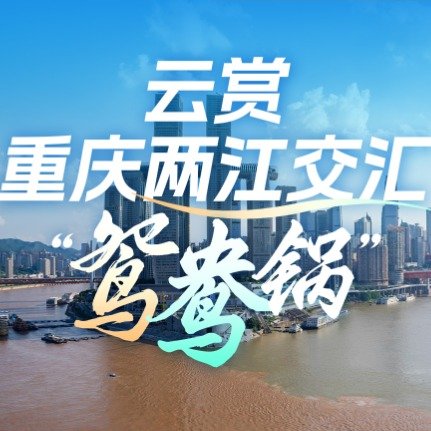 重庆两江交汇处再现鸳鸯锅景观