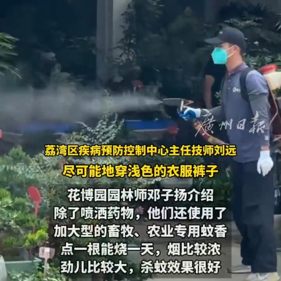 广州开展防蚊灭蚊行动